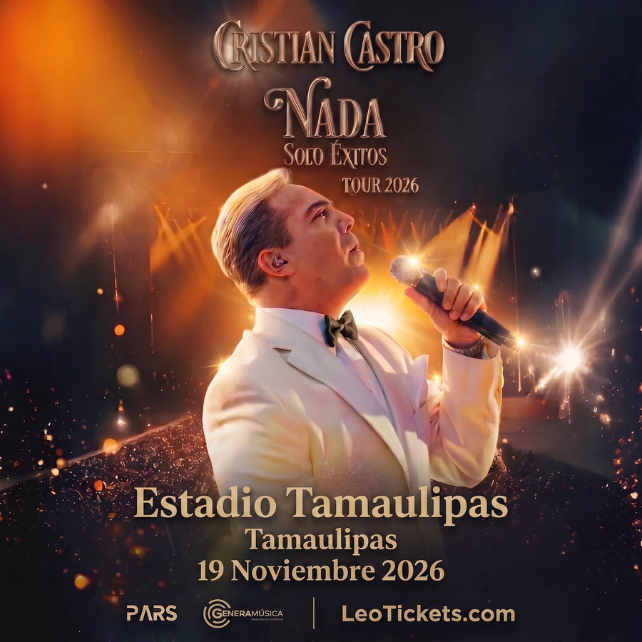 Cartel de Cristian Castro en Tamaulipas